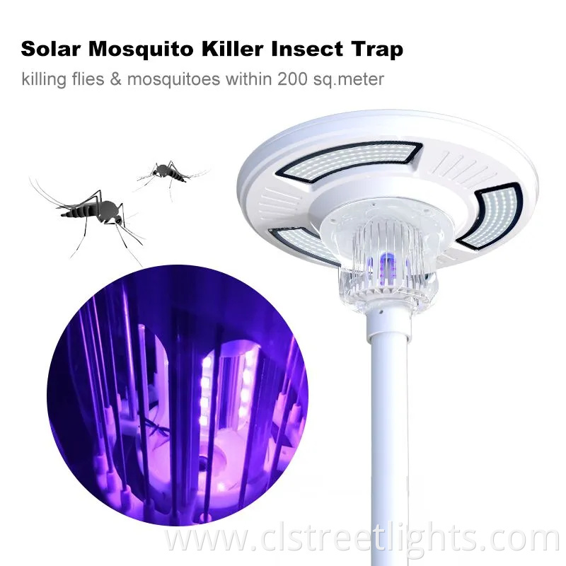 Remote Control Solar Insecticidal Lamp High Efficiency UFO Garden Light Waterproof All in One Solar LED Street Light